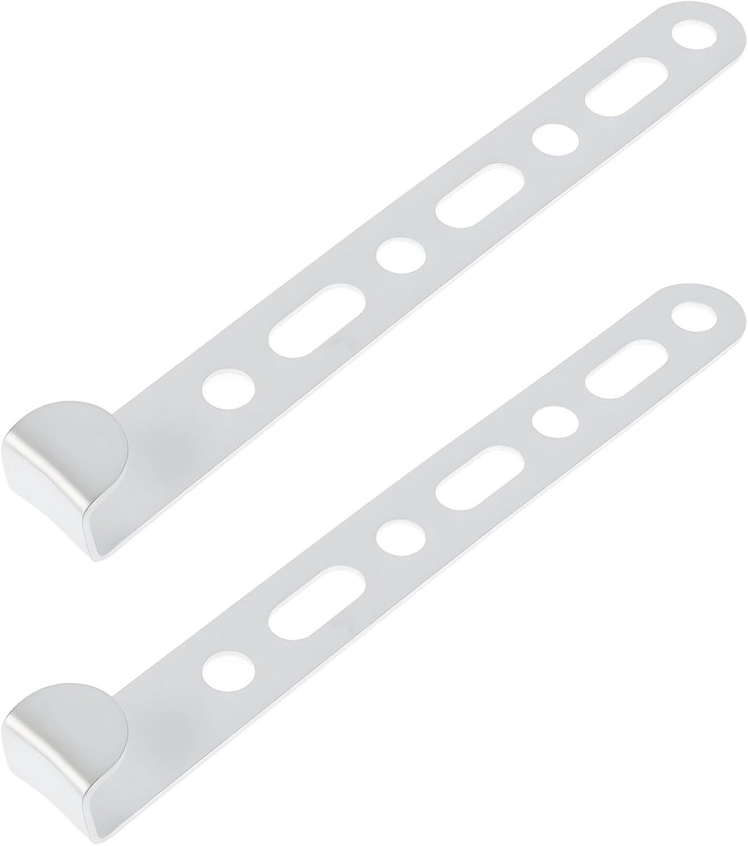SnelShoppen - 2x Auto Motor Luchtinlaat Filter Bevestigingsbeugel Aluminium Legering Geschikt voor de Meeste Auto's - 17.5x2x1.5 cm