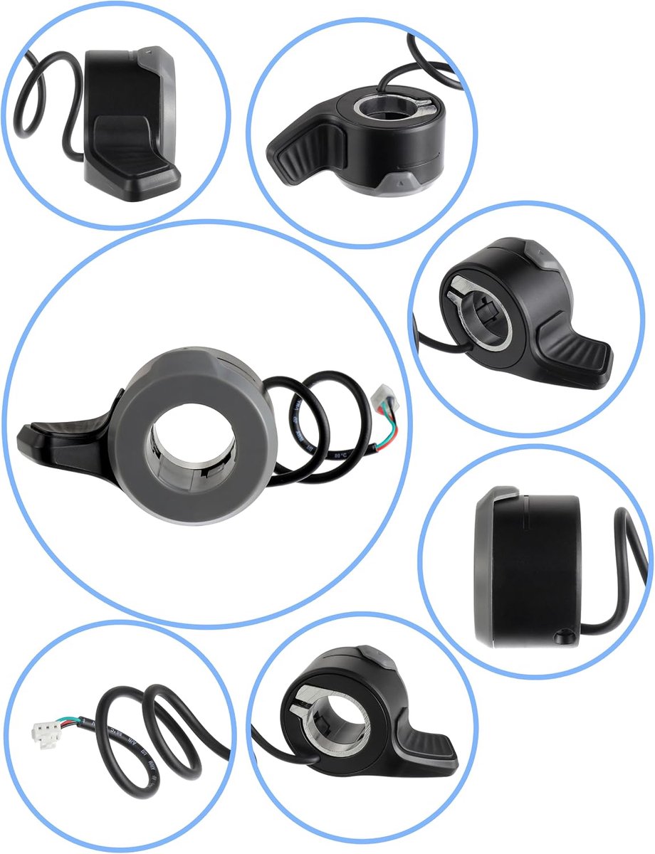 Duwgas voor Elektrische Scooters - Duurzaam ABS - Plug and Play Throttle Controller - Precisie Speed Control - ShopVlot