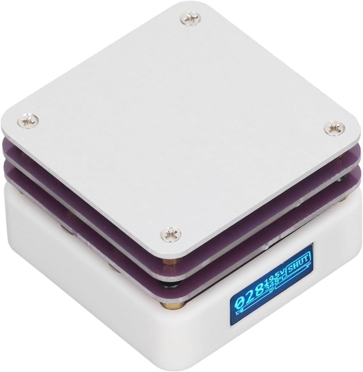SnelShoppen - Mini Verwarmd Loodjes Station, Slimme Thermostaat, Snel Verwarmen, USB Type C Interface, Ideaal voor Chip Loodjes, 3D Geprinte Schaal