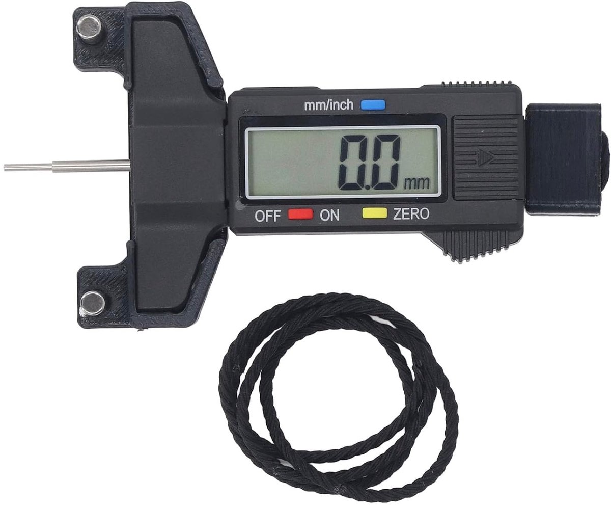 SnelShoppen - 3D Printing Belt Tension Gauge, 2GT Timing Belt Spanningmeter voor 3D Printers, ABS Materiaal, Meetbereik 0-25.4mm, Compact en Lichtgewi