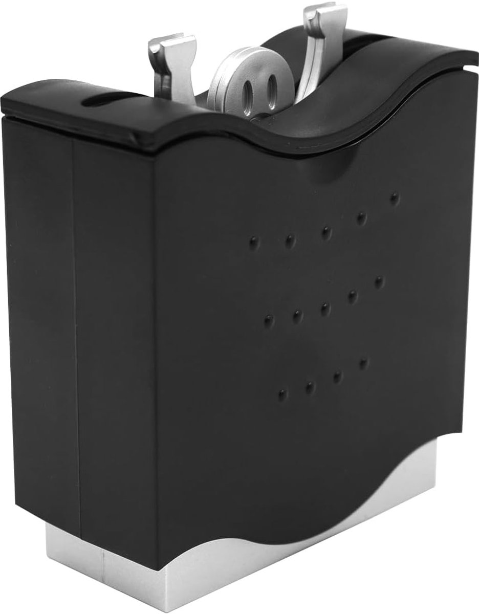 Allecto plus - Tandenstokerhouder met praktische dispenser - Geschikte lengte 6,5 cm - Stijlvolle tafelaccessoire