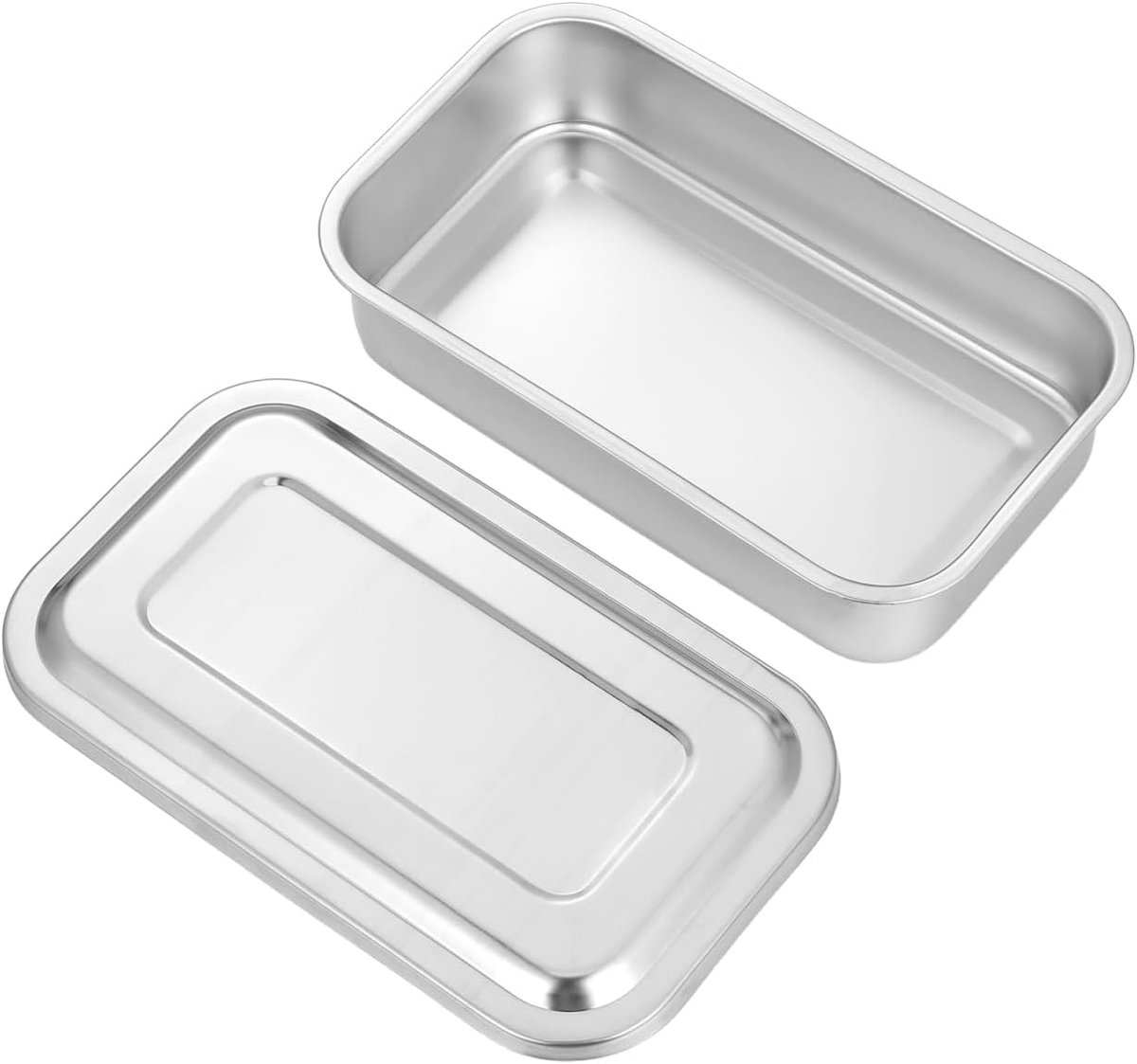SnelShoppen - RVS Sterilisatie Tray met Deksel 20 x 13 cm, Hygiënische Instrumentenhouder voor Medische en Tandheelkundige Toepassingen