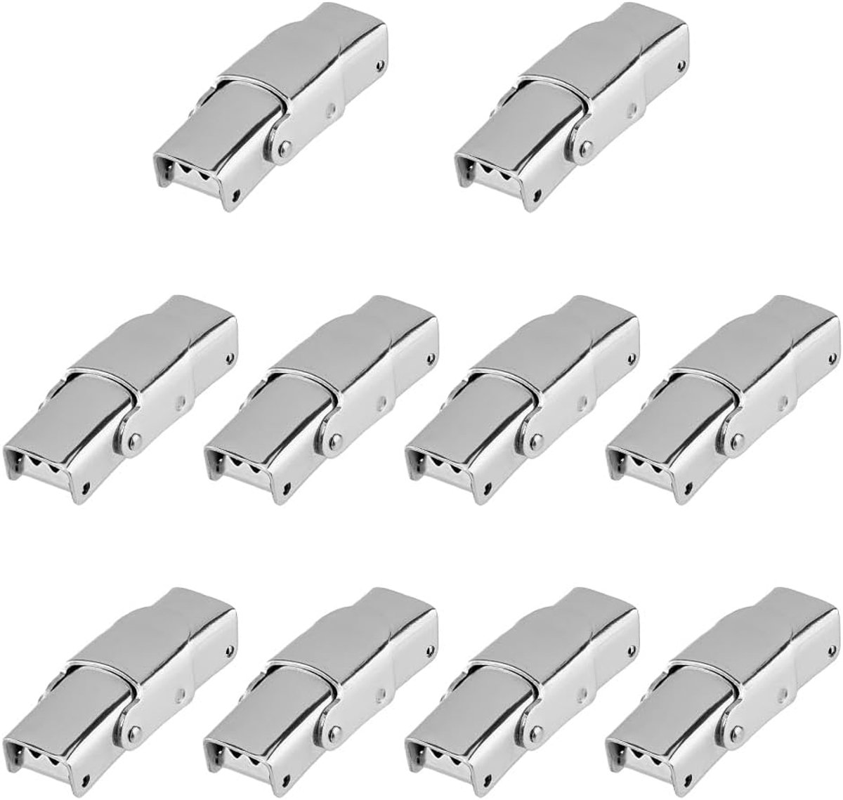 SnelShoppen - 10St Stainless Steel Horlogeband Sluitingen - Vervangbare Veilige Rechthoekige Horlogebuckle 26x9.5x7mm voor DIY Armband Sieraden Maken