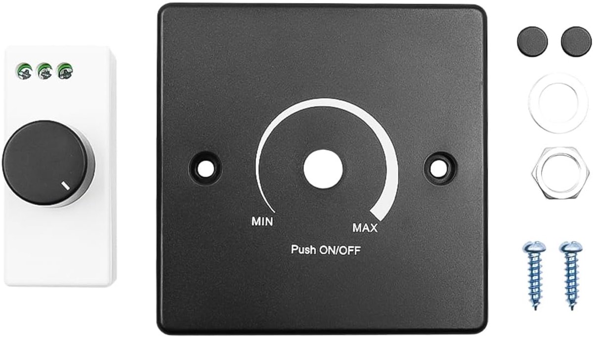 SnelShoppen - LED Drukknop Schakelaar 12v 24v LED Dimmer 86 Type Paneel voor Caravans, Campers, Trailers, Trucks en Boten