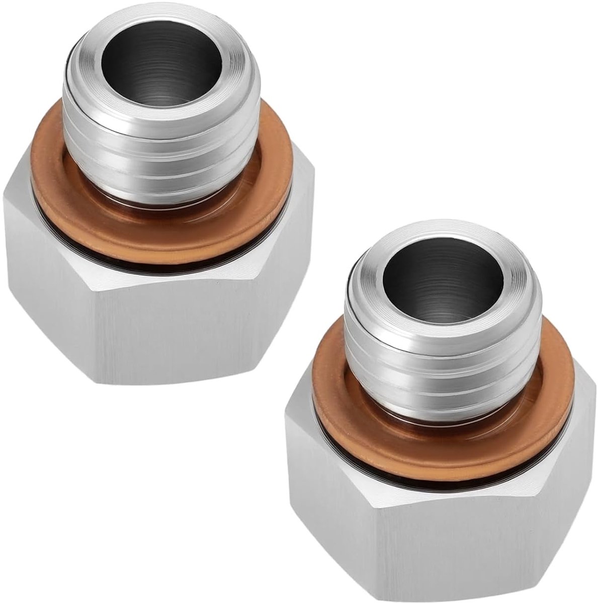M12 x 1.5 Plug naar 1/8 NPT Jack - 304 RVS adapter - 20mm lengte - Perfect voor olie- en waterdrukmeters - ShopVlot