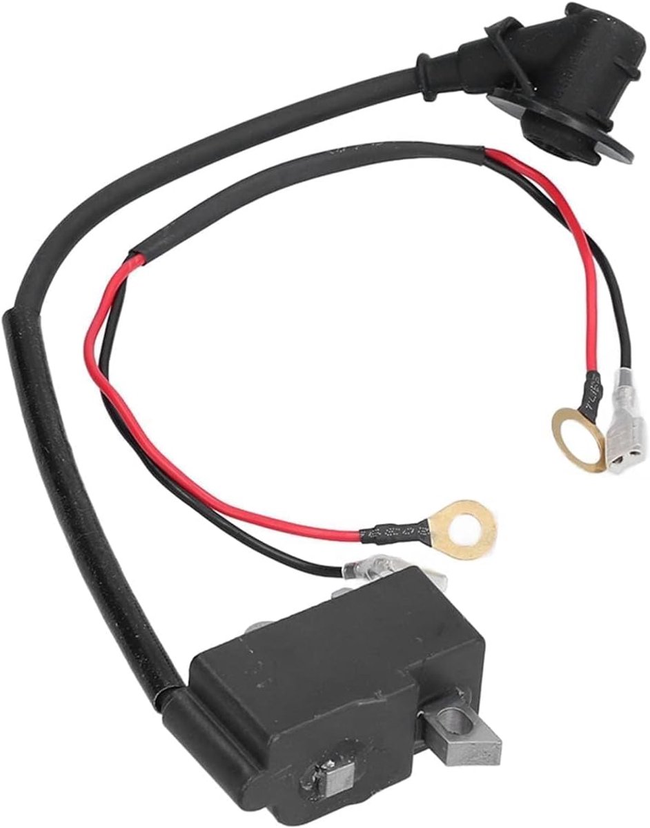 SnelShoppen - Hoogwaardige Ontstekingsspoelmodule voor Houthakmachines, Geschikt voor DOLMAR PS-460 PS-500 PS-5000, Duurzaam Staal en Rubber, Betrouwb