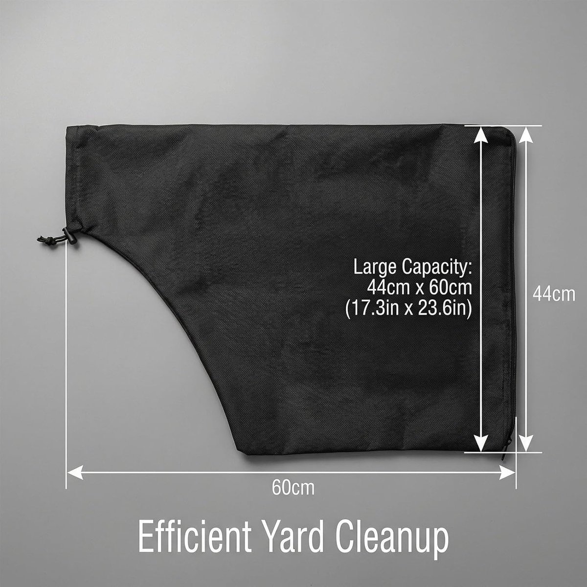 Bladblazer Zak - Opvangzak Vacuüm - Tuinonderhoud - Universele Compatibiliteit - 44x60cm - Zwart