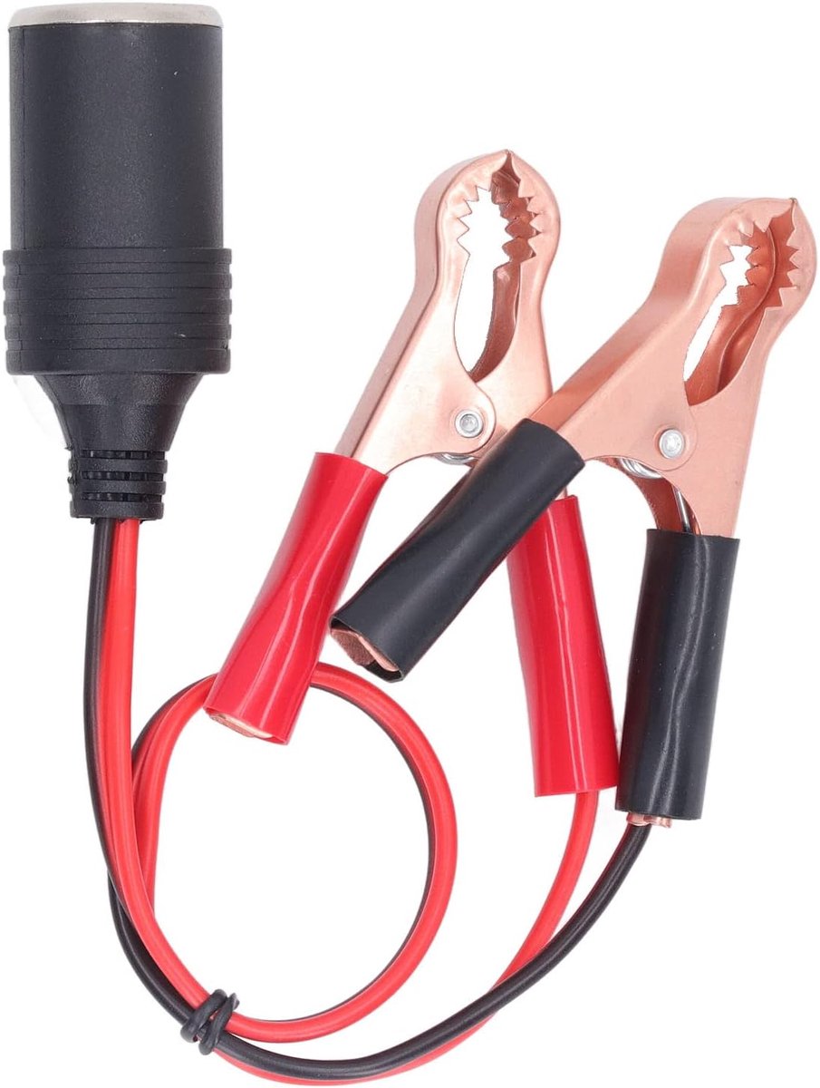 hoog rendement batterij krokodillenklemkabel met dubbele vrouwelijke stopcontacten, 36V 10A adapter voor autoapparaten - ShopVlot