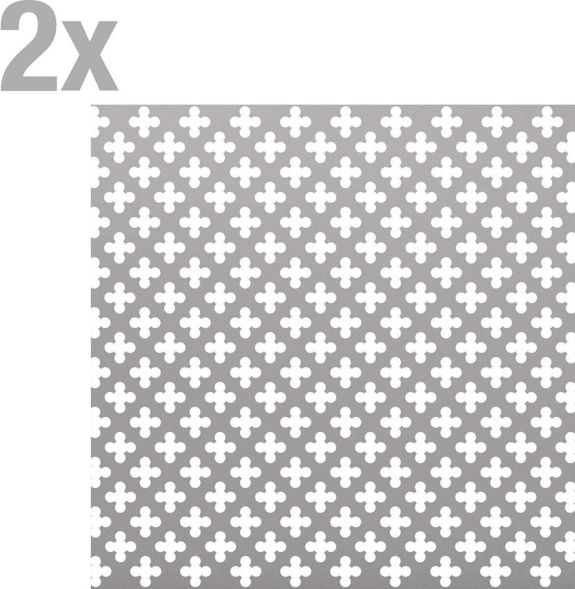 Alberts 497224 geperforeerde plaat | kruisgat | aluminium, zilverkleurig geanodiseerd | 250 x 500 x 1,0 mm | set van 2