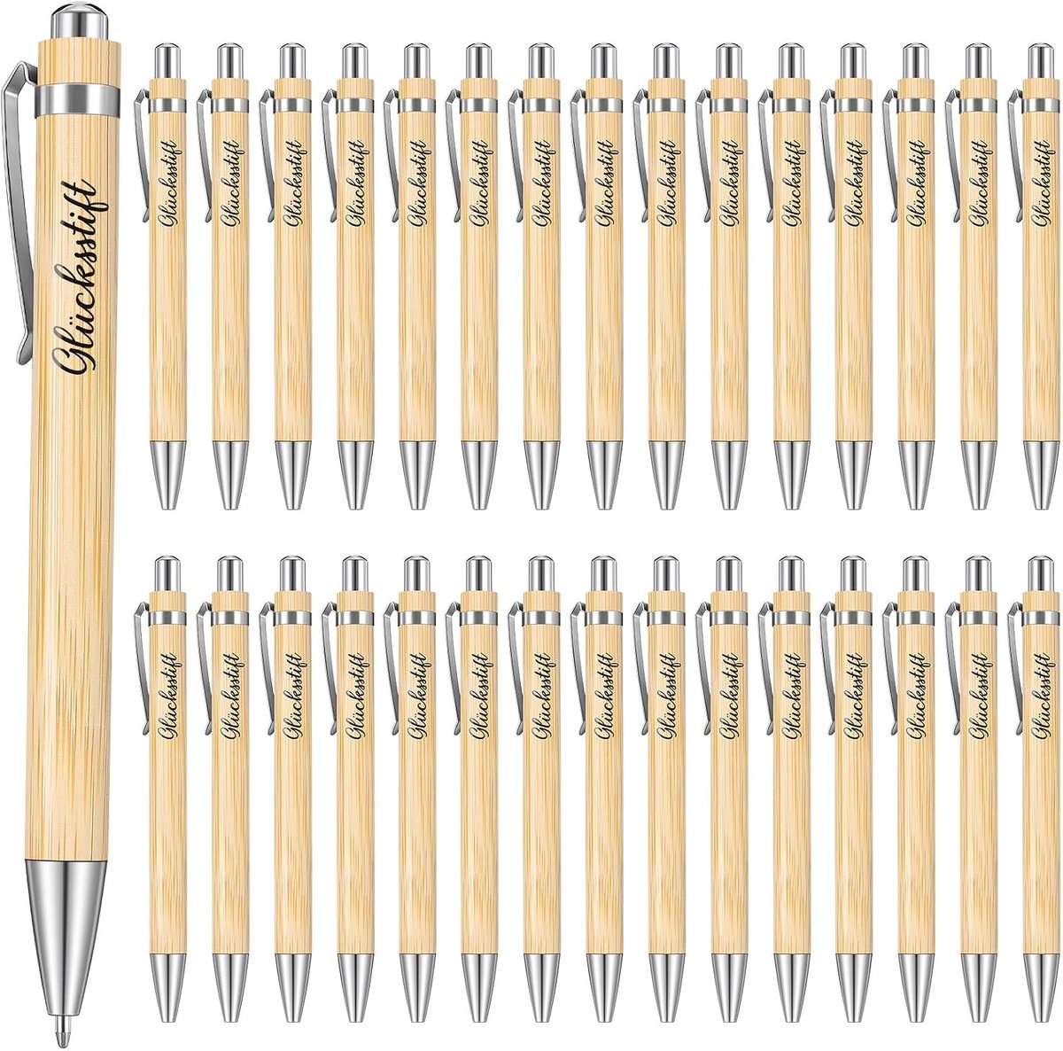 Tenare Pack of 30 Lucky Pen Inspirational Ballpoint Pen Gifts with Saying Ballpoint Pen Gifts for Exams Christmas - ShopVlot