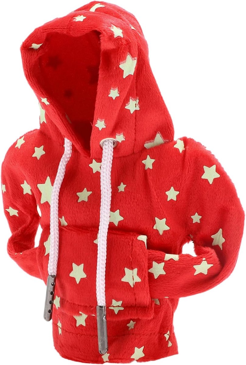 SnelShoppen - Universele Versnellingspook Cover met Sterren Glow in het Donker Patroon voor Auto, RV, Truck, SUV - Rood - Stijlvol en Functioneel