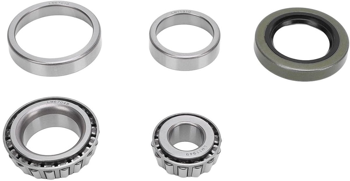 SnelShoppen - Trailer Wielen Lager Kit Staal Legering Wielnaaf Lagers met Bescherming en Olie Seal voor 3/4 Inch Assen Trailer Wielnaaf, Trailer As La