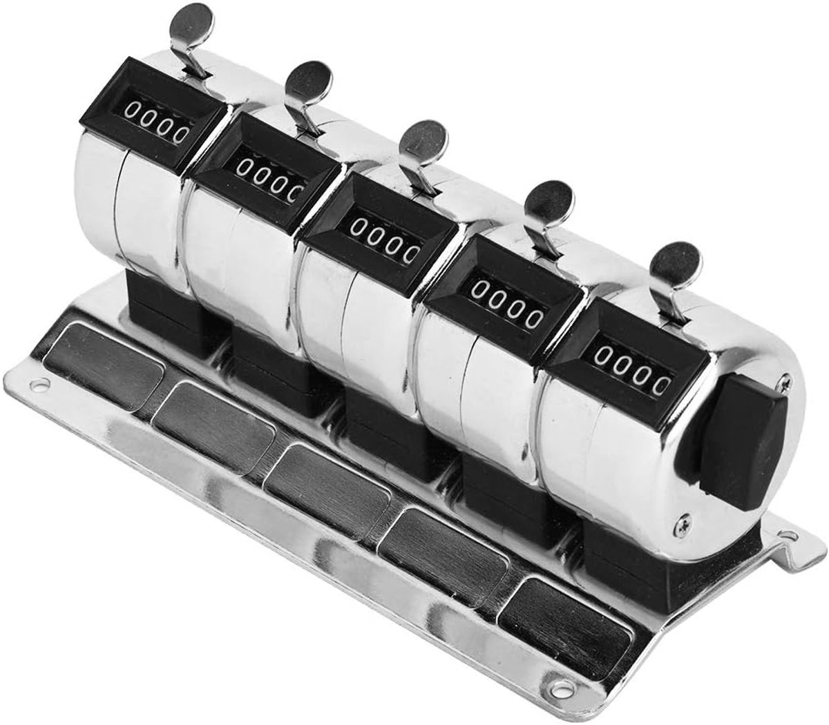 SnelShoppen - Handteller 4 Digits RVS Klikker Teller Mechanische Telling Handmatige Telsystemen voor Feesten, Camping, Sport, Keuken