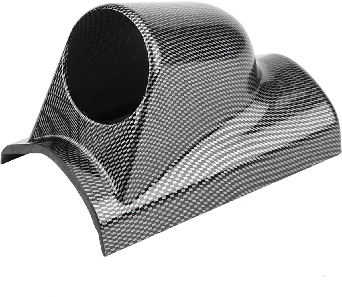 SnelShoppen - Universele Carbon Fiber Racing Sport Meter Gauge Pillar Mount Pod Houder Bracket voor Auto Decoratie (enkel gat)