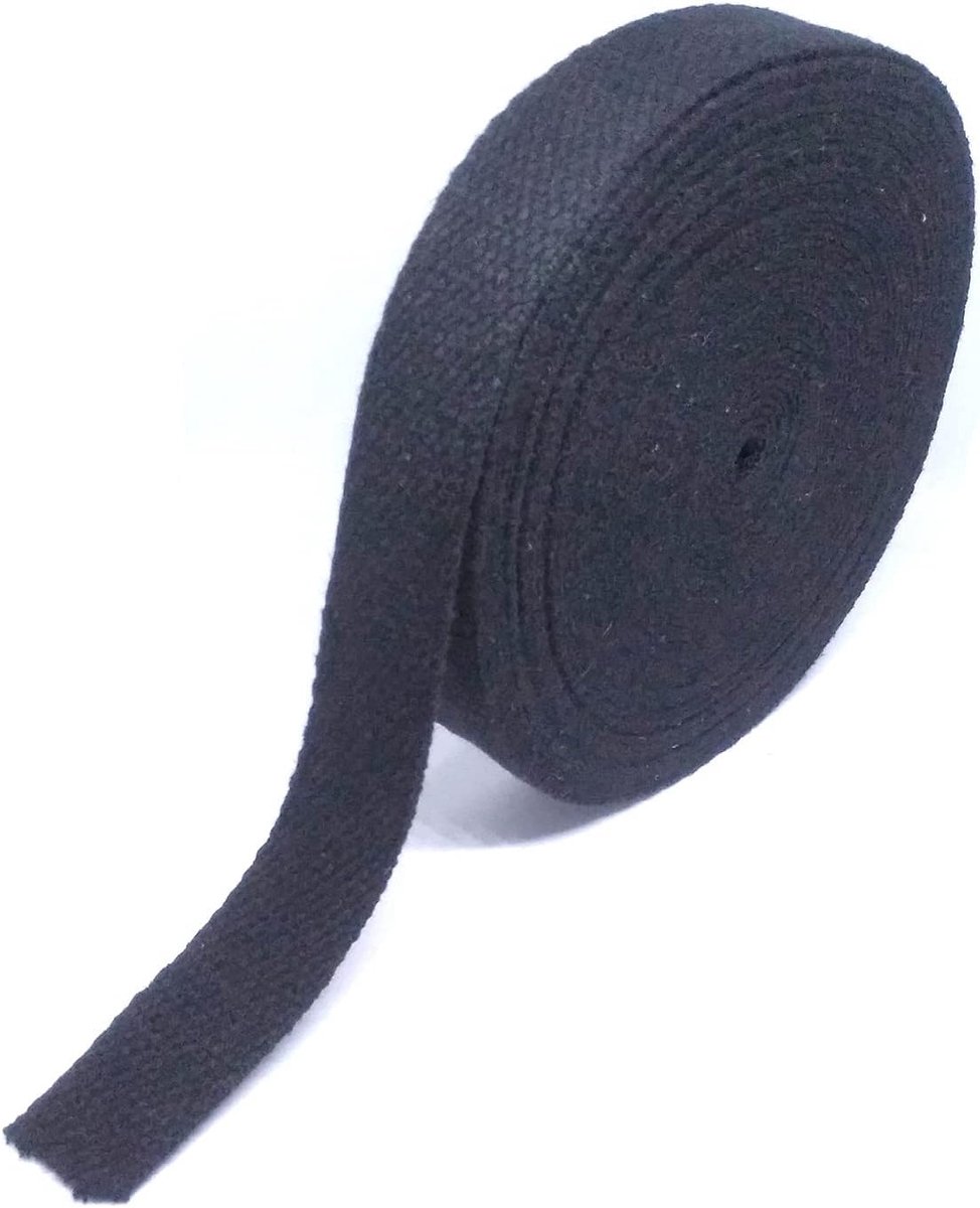 SnelShoppen - Zachte Cotton Belt 10 Yards Canvas Webbing Handvatten voor DIY Tote Tas Portemonnee Vervanging - Donkerblauw