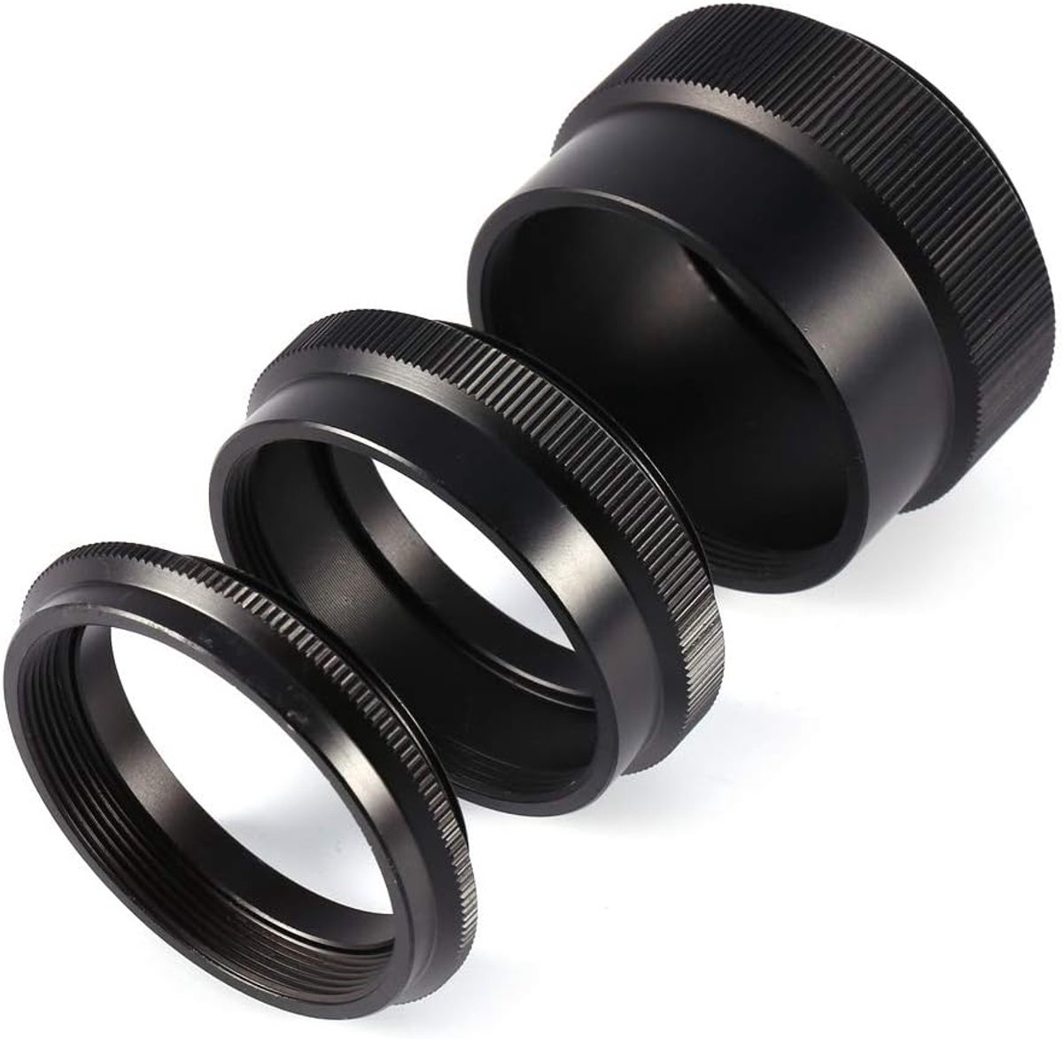 SnelShoppen - M42 Extension Tube Set 42mm - Close Up Ring voor Film en Digitale SLR - 3 Macro Verlengbuizen 9mm, 16mm, 30mm - Perfect voor Natuurfotog