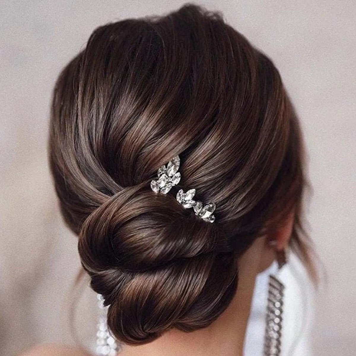 SnelShoppen - Bruids Haarspelden Goud met Kristallen Haarclips voor Vrouwen en Meisjes (Set van 5) - Perfect voor Bruiloft, Feest en Speciale Gelegenh