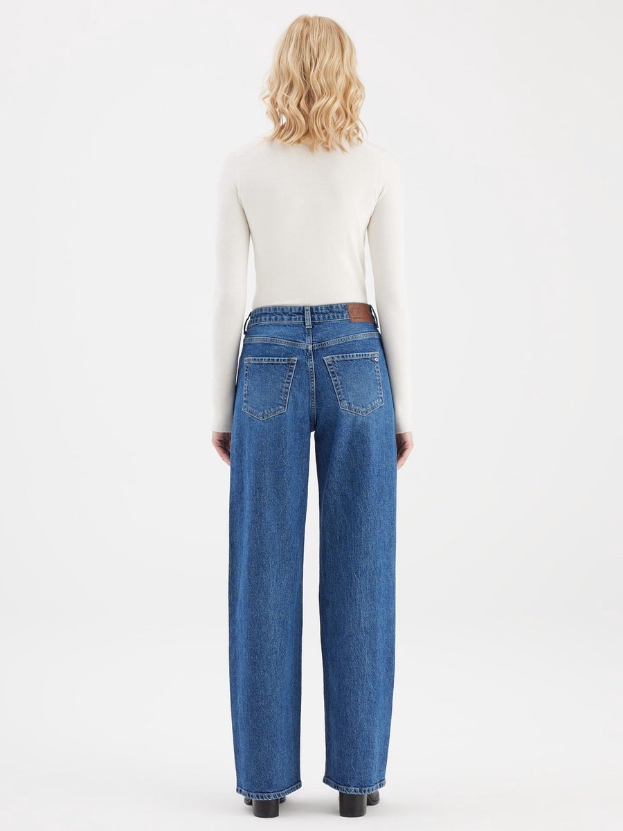 COJ - Cora - Relaxed Straight Jeans - Dark Blue