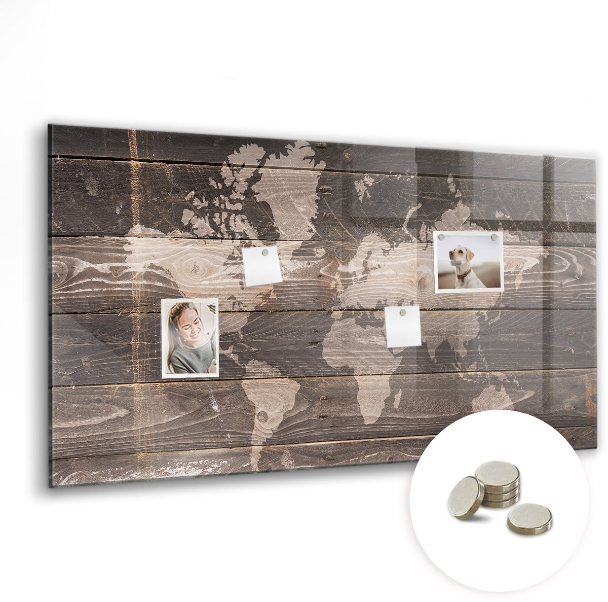 Coloray Glazen Magneetbord - Magnetisch Bord Rode specerij - 120x60 cm - Bruin Magneetbord - Magnetic Board - Keuken Decoratie