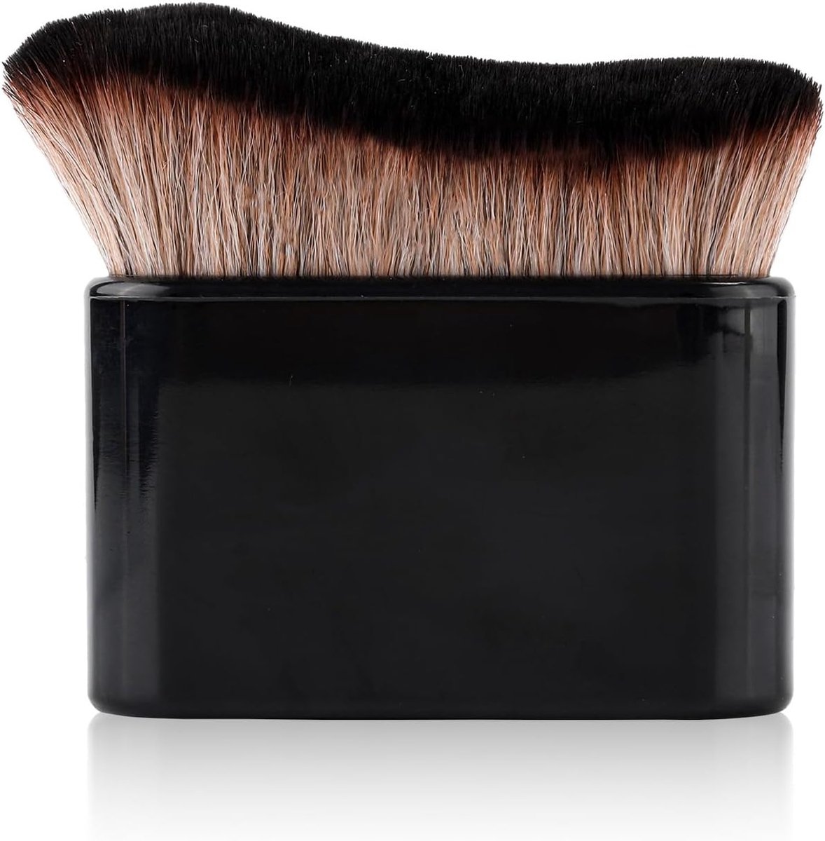 Self Brush Kabuki Foundation Body Makeup Brushes for Facial Spray (Black-Brown) - ShopVlot