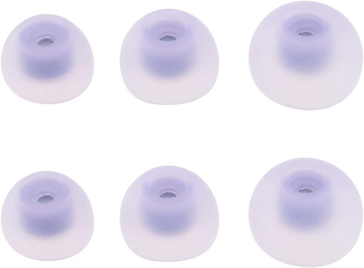 SnelShoppen - 3 Paar Vervangende Oordopjes Silicone Compatibel met Samsung Galaxy Buds 2 R177 - Geluidsisolerende Tips in Klein/Medium/Groot - Paars -