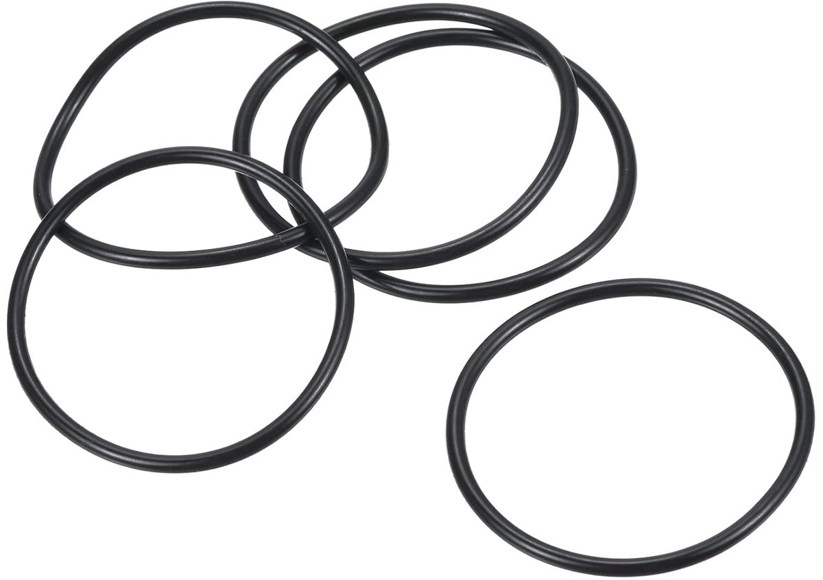 SnelShoppen - Nitrile Rubber Seals 41mm OD 37mm ID 2mm Breed, 20 Stuks Metri Seals voor Kraan, Sanitair, Auto Reparatie, Zwart