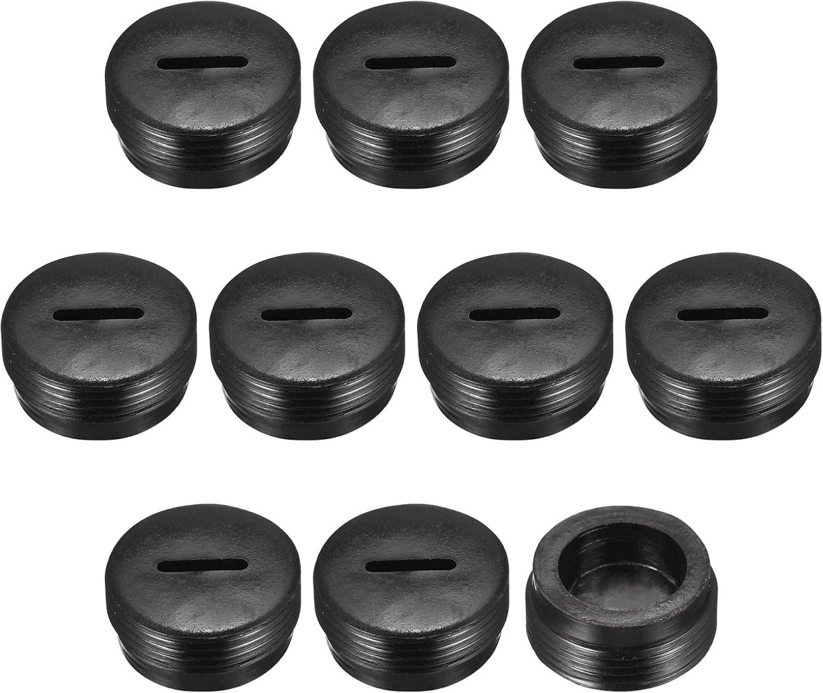 SnelShoppen - Set van 10 Koolborstelhouder Deksel Caps Plastic Cover Caps voor Motorfiets Borstels - 18mm AD/8mm - Hoogwaardige Bescherming