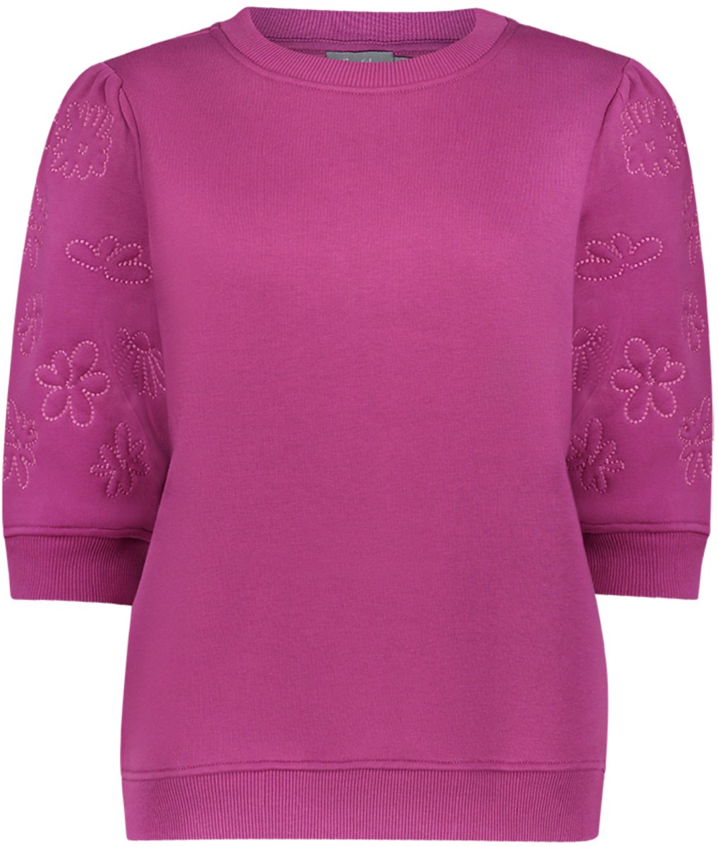 Geisha Trui Sweater Met Halflange Mouwen 62548 24 Cyclame Dames Maat - 3XL