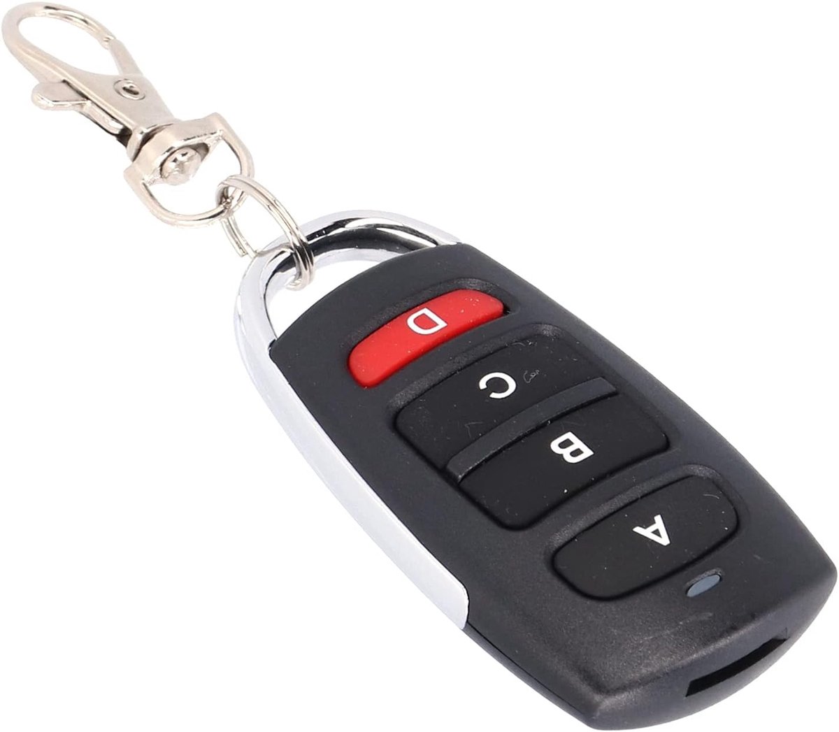 SnelShoppen - Vervangende Autosleutel 433 Mhz voor Garage Deuropener, 4 Knoppen, Klonen en Kopiëren, Universeel, Draadloze Afstandsbediening