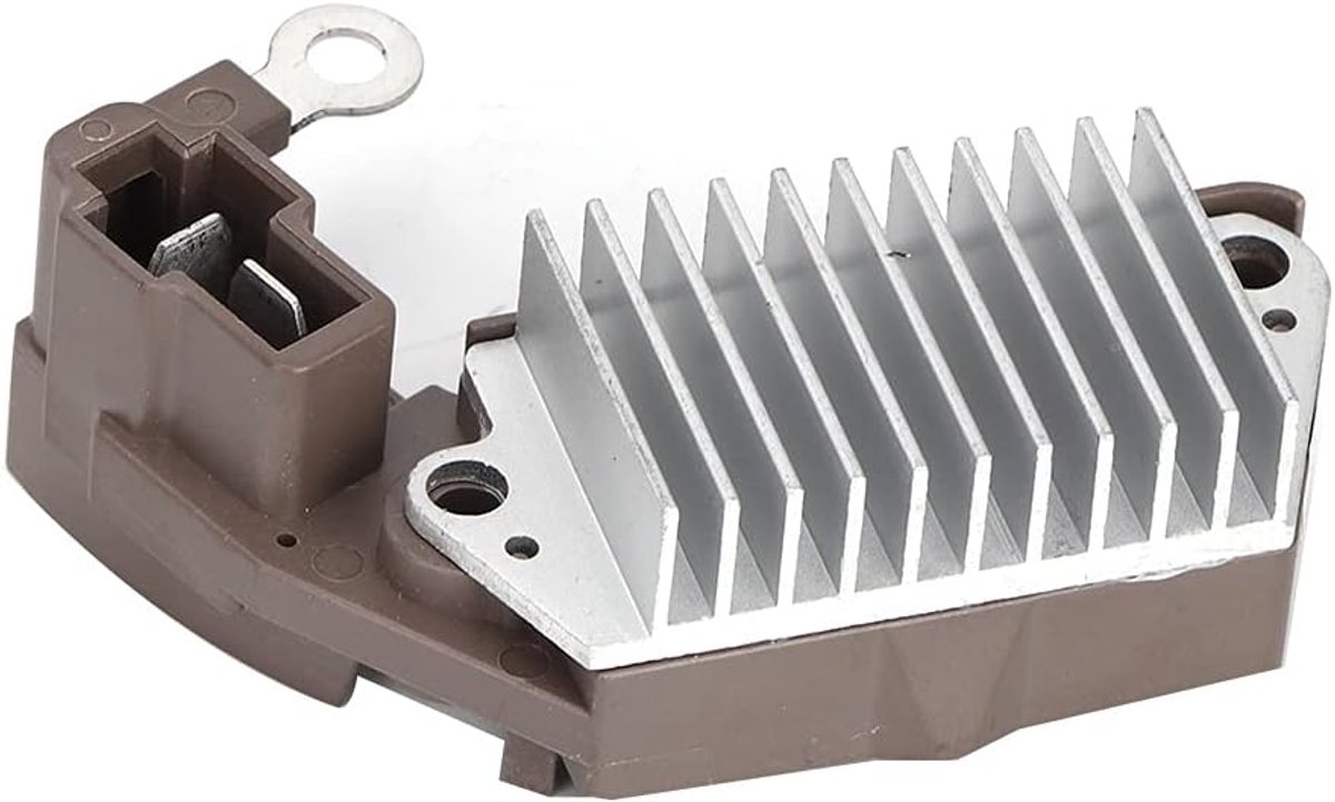 SnelShoppen - Alternator Regelaar voor Auto's, Hoogwaardige Voltage Regulator, Duurzaam Materiaal, 2.3In Montage Lengte, Vervangingsonderdeel