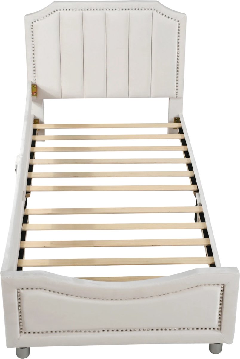 Happiq Pocketvering Matras 200x90 cm Beige - Comfort Matras met Optimale Ondersteuning
