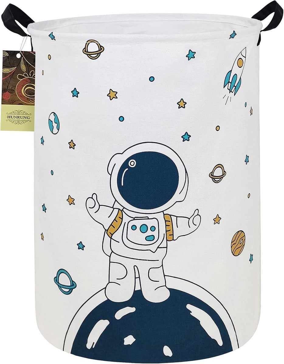 SnelShoppen - Grote Wasmand, Canvas Opbergmand Lichtgewicht Voor Speelgoed en Vuile Kleding, Inklapbaar Waterdicht Voor Studentenkamers, Kinderkamer,
