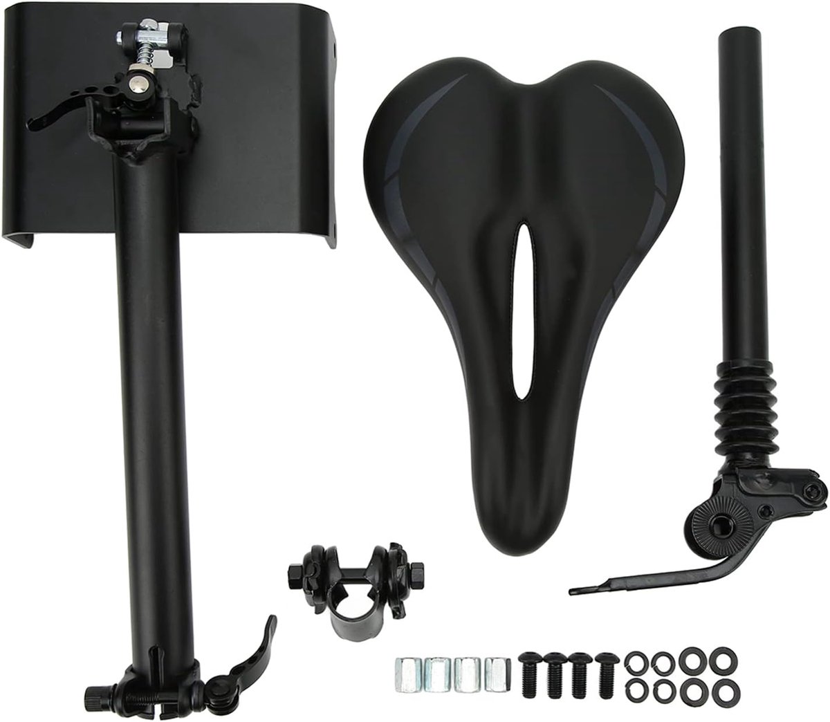 SnelShoppen - Elektrische Scooter Zadel voor Segway Ninebot F20 F25 F30 F40, Verstelbaar en Opvouwbaar, Comfortabel Schuimkussen, Ergonomisch Design