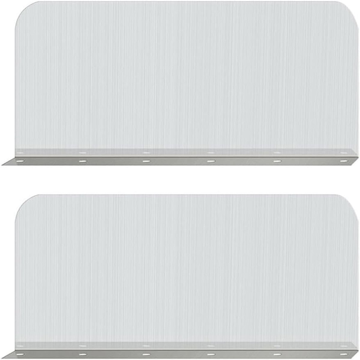 Zijspatbescherming voor Keuken en Badkamer, Roestvrijstalen Spatbescherming, Muurbevestiging, 35 x 15 cm, Inclusief Schroeven, Ideaal voor Frituur en Afwas