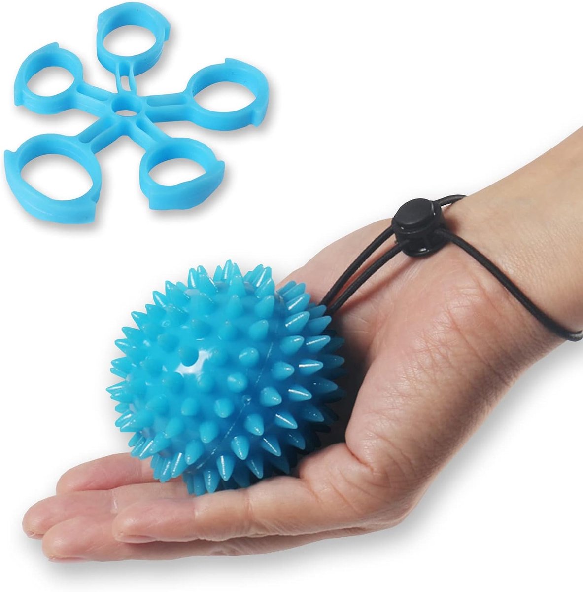 SnelShoppen - Hand Therapie Knijpballen, Hand Oefenballen, Grip Versterk Ballen, Ergotherapie Kit voor Grip Versterking, Therapie Ballen (5lbs Licht B