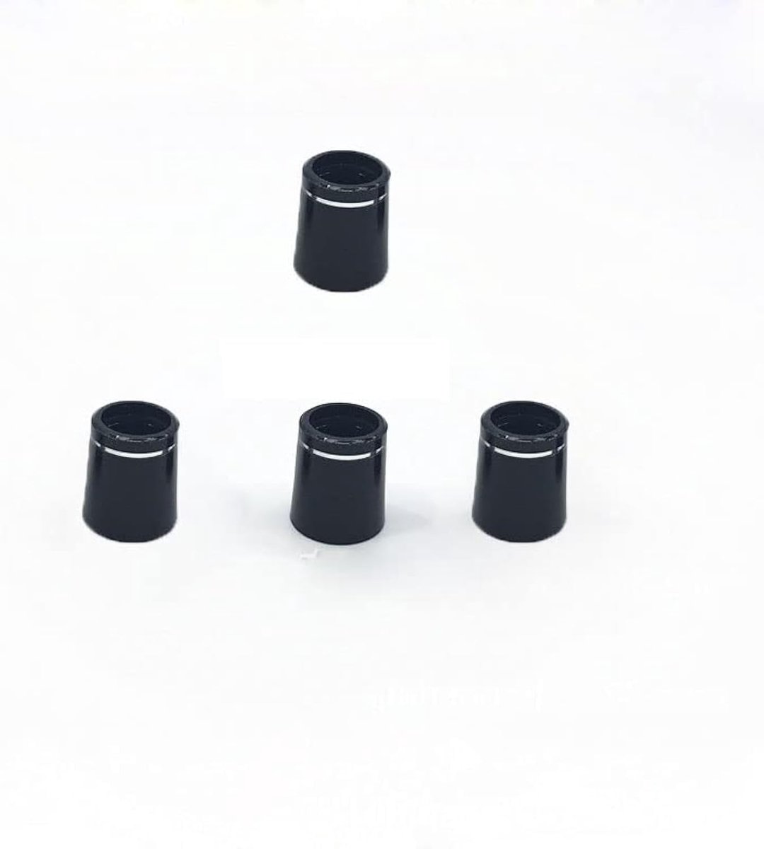 SnelShoppen - Golf Putter Set van Rubber - 4 Stuks - Lichtgewicht en Duurzaam - Geschikt voor Houten en IJzeren Stokken - Persoonlijke Stijl met Zilve