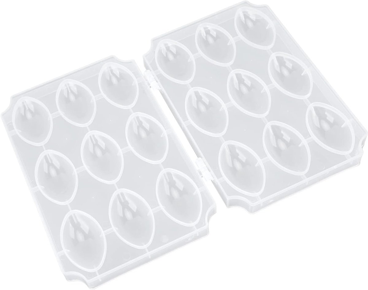 SnelShoppen - Plastic Gehaktbalvorm 9 Rijen Zelfgemaakte Gevulde Gehaktballen Maker DIY Keukenhulpmiddel Transparant