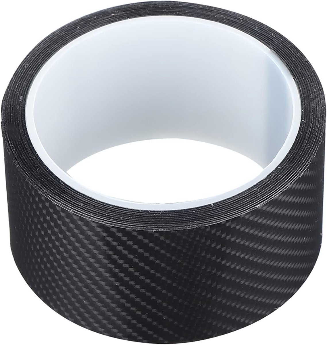 SnelShoppen - Car Door Sill Edge Protection Carbon Fibre Adhesive Tape 6D Zwart Zelfklevende Auto Film Randbescherming 5 cm x 3 m voor Motorfiets DIY