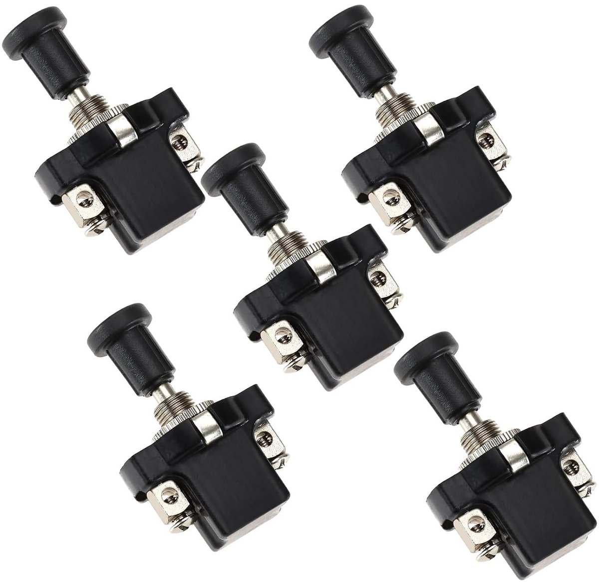 5Pcs ASW-05 Single Gear Push-Pull Switch Electrical ON-OFF Push-Pull Switch Accessories for Electrical Appliances - ShopVlot