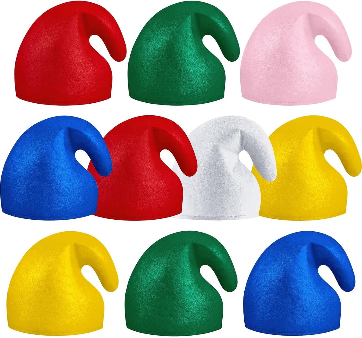 Kleurige Puntmutsen voor Kabouters - Carnaval Kostuum Accessoires voor Volwassenen, Verjaardagsfeest en Halloween Feestelijkheden