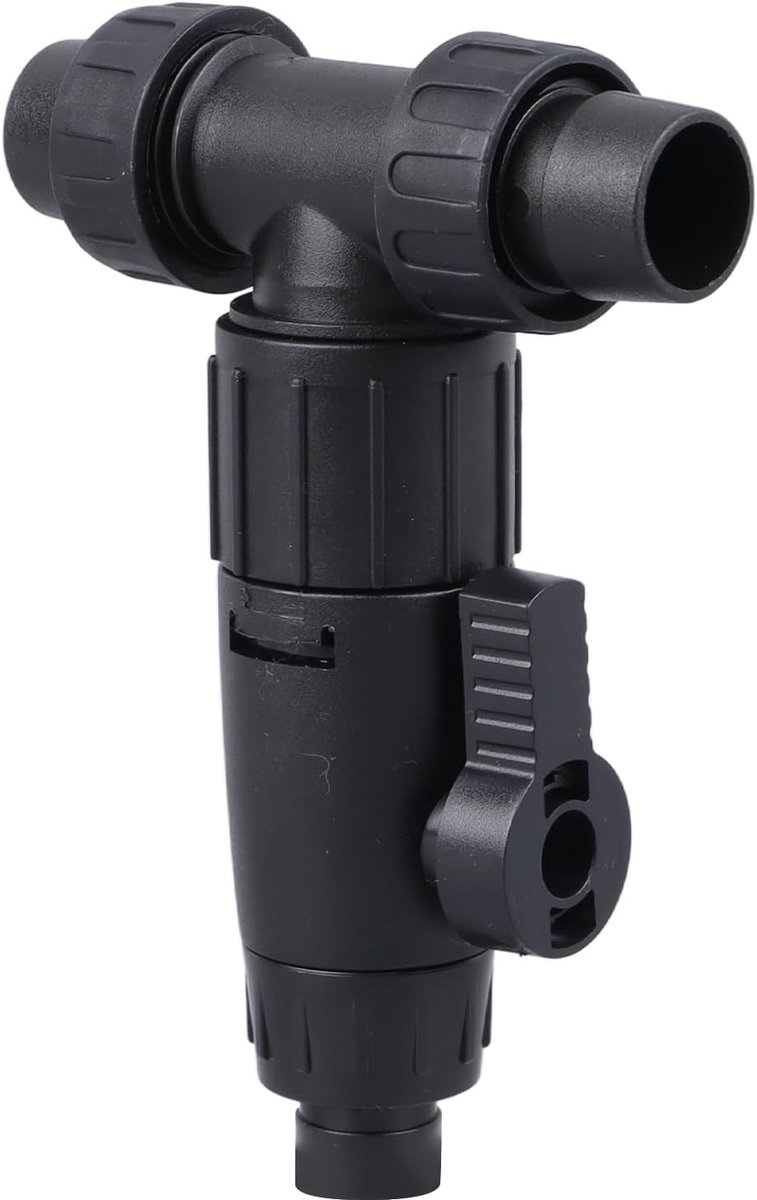 SnelShoppen - Aquarium Waterververs Connector met 3-Weg Power Controle, Geschikt voor 16/22mm Slang voor Aquariummonderhoud