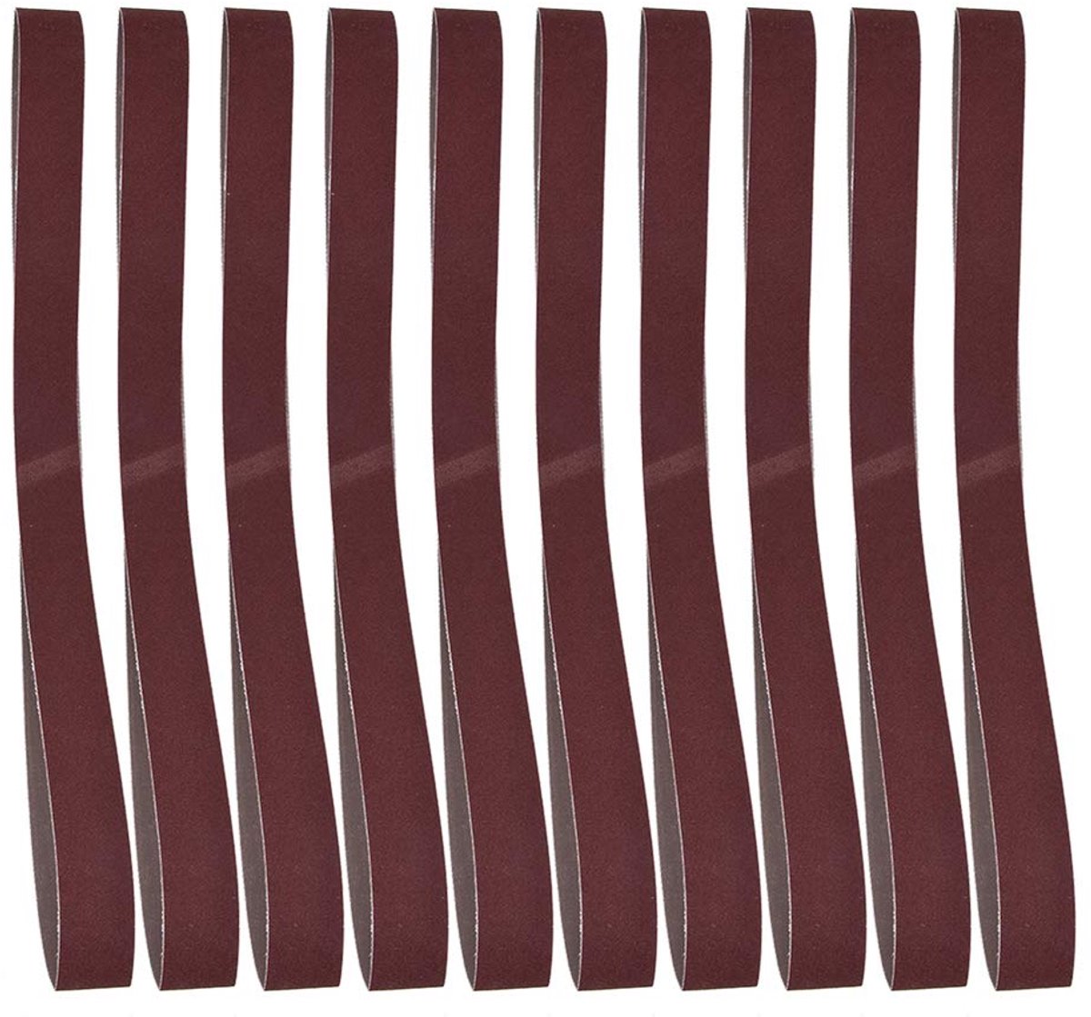 SnelShoppen - 80 Grit Schuurbanden, 10 Stuks 760x25mm Schuurband Schuurpapier voor Bandschuurmachine, Aluminium Oxide, Houtbewerking en Meubelrenovati
