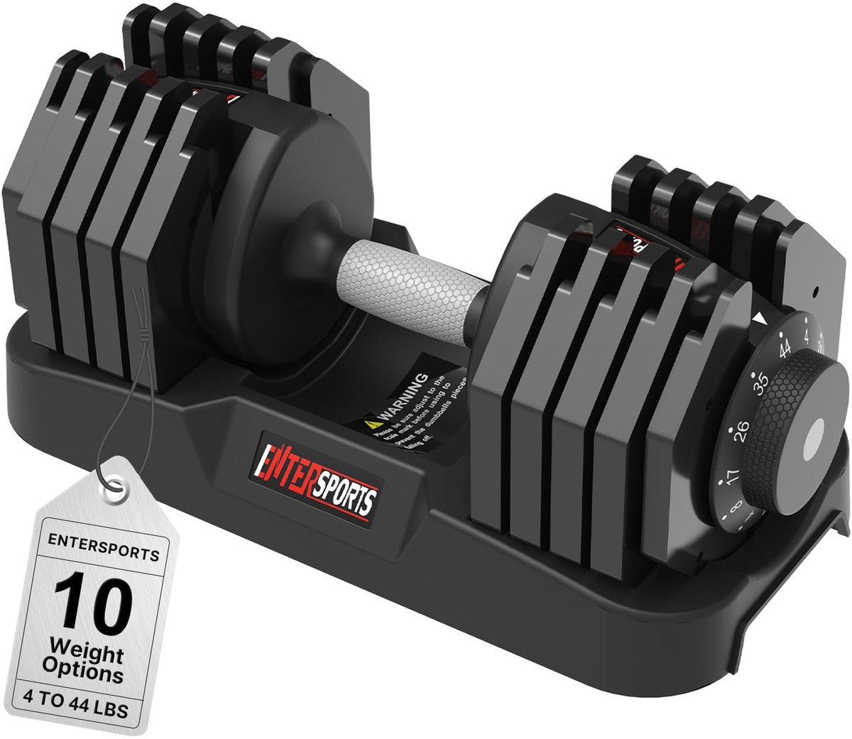 SnelShoppen - Verstelbare Halters 20 kg - 10 Gewichtsniveaus (2-20 kg) - Ruimtebesparend, Antislip Handgrepen, Veiligheidsvergrendeling, Krachttrainin