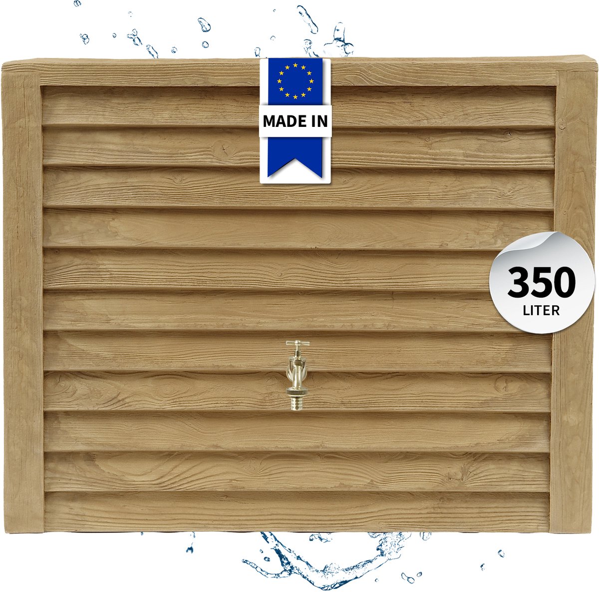 Garantia Woody colonne récupératrice d'eau 350 liter lightwood
