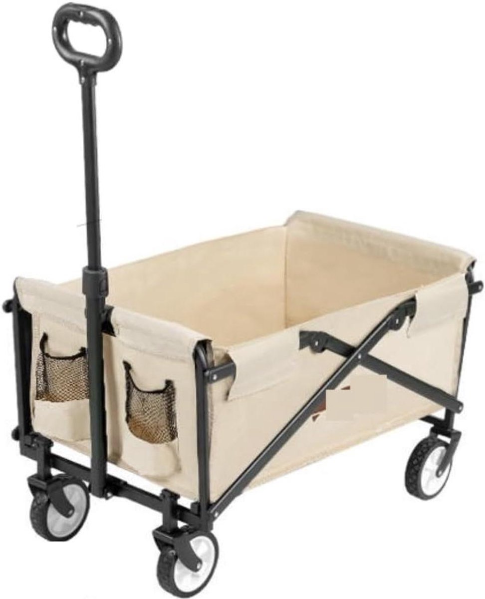 Draagbare Kampeerkar - Opvouwbare Wagen - Kamperen en Festivals - Grote Capaciteit 80kg - Opvouwbaar - One Color