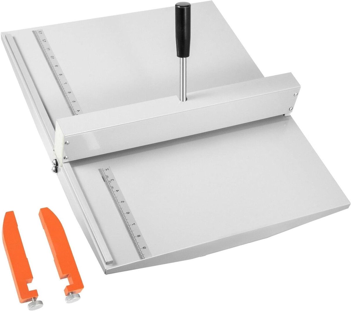 Handmatige Vouwmachine - Rilapparaat Snijmachine - Papier Bewerken - Stevig Metalen Frame - 460 mm Breed - Zilver