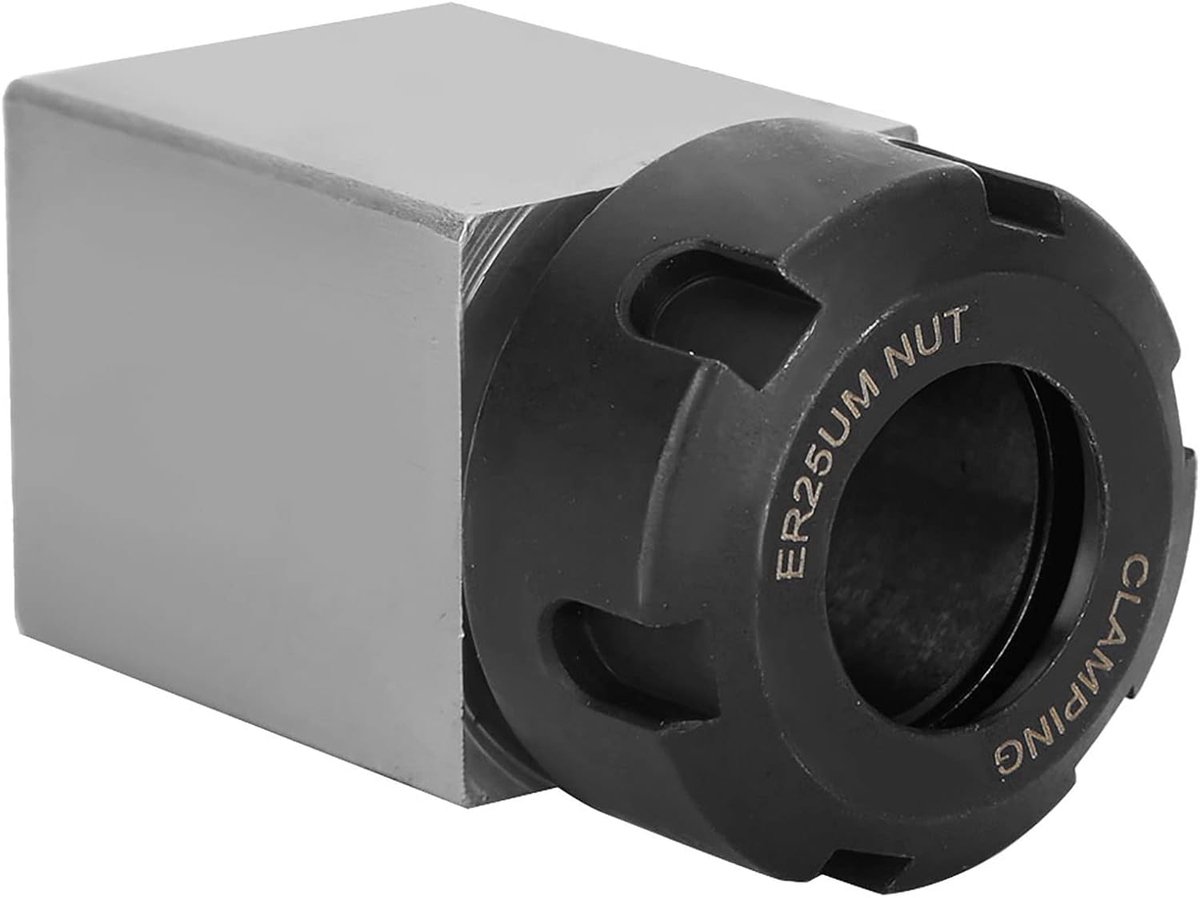 SnelShoppen - ER25 Collet Block Vierkant Collet Block Hooghardheid Staal Collet Block Houder Gereedschap voor CNC Draaibank Graveermachine