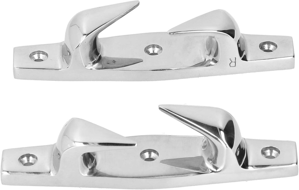 SnelShoppen - 2 Stuks 6 Inch Anker Slip Schoenen Links en Rechts Holle Fairlead RVS Marine Boot Accessoires voor zoutwater