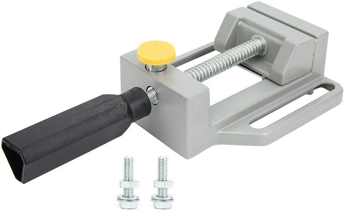 SnelShoppen - Afstelbare Aluminium Kolomboor Klem Vise voor Houtbewerking met Snelle Ontgrendeling 67mm (2.6 inch)
