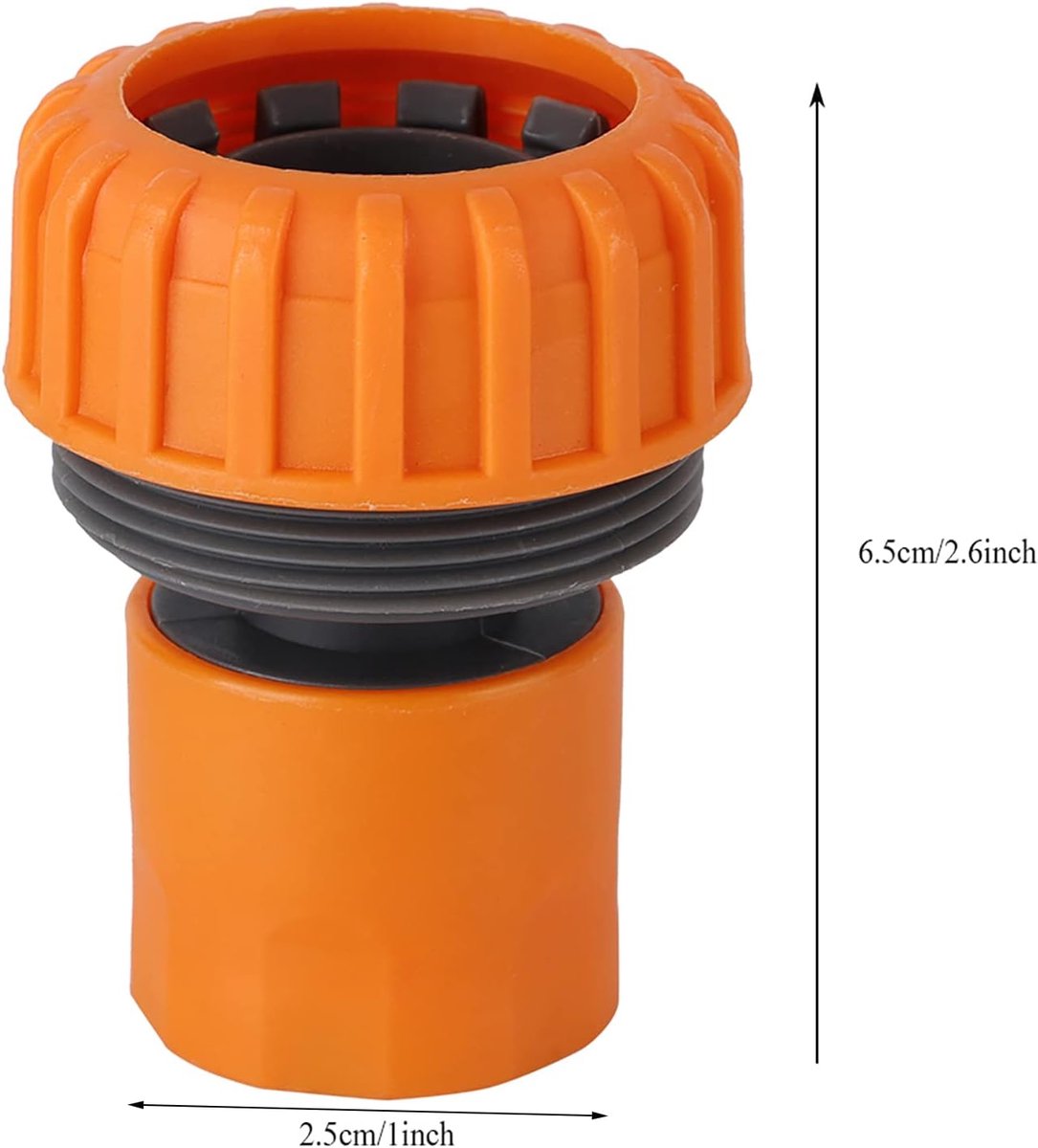 SnelShoppen - 5 Stuks 1 Inch PP Tuinslang Aansluitstukken - Snelle Verbinding, Lekvrij, Duurzaam en Chemisch Bestendig, Voor Tuin en Wasmachine